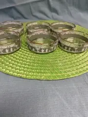 Vintage~Jeanette~ Wedgewood Green Hellenic Jasperware~ 3 3/8"W Glass Ashtray