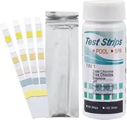 50pcs 3 in 1/7 in 1 Swimming Pool Test Strips Test Paper Multipurpose Chlorine/Bromine Test Swimming Tester Paper Pool Strips