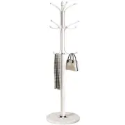 Kertnic Metal Coat Rack Stand with Natural Marble Base, Free Standing Hall Tree