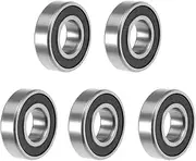 uxcell Deep Groove Ball Bearing 10mm x 22mm x 6mm Double Sealed ABEC3 Bearings 5pcs