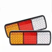 2x 75 LED Tail Lights Stop Indicator Reverse Lamp 12V Trailer Truck Ute Light AU