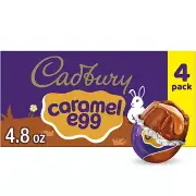 Caramel Eggs, 4-Count Box, 4.8-Ounce