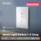 MOES WiFi Smart Wall Light Switch Alexa Google -No Neutral/N+L Wiring Optional-