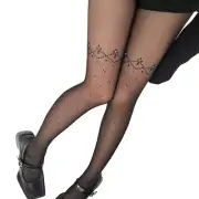 Womens Thin High Waist Pantyhose Patchwork Sheer Tights Pantyhose Tights Hosiery