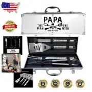 Heavy Duty Grilling Tools with Non-Slip Handles - A Griller's Dream Gift