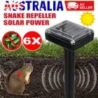 6PCS Garden Snake Repeller Multi Pulse Ultrasonic Solar Powered Pest Repellent