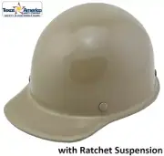 MSA Skullgard Cap Style with Ratchet Suspension - Custom Khaki