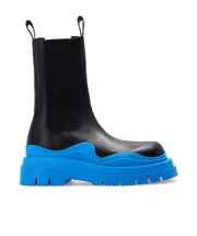 Tire ridged-sole boots 41,42 Black
