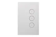 Clipsal Saturn ZEN 3 Gang Switch with LED White | Z4063PBL-ZW
