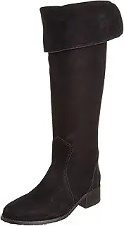 Bridget Birkin(ブリジットバーキン) 543305 Genuine Leather Knee High Boots with Back Zipper, black nubuck, 23.5 cm
