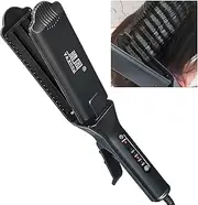 Hair Crimper for Women Volumizing Fluffy Hairstyle, Ceramic Tourmaline Hair Crimper, 3 Teeth Corrugated Iron, Adjustable Temperature, Clip Volumizing Crimped Hair Styling Tool
