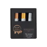 Tusc & Pine Oil Color Pearlescent Colors Set of 3, 40ml Tubes
