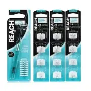 Reach Access Dental Flosser Starter Pack + 3 Pack of 28 (84 Refills TOTAL)