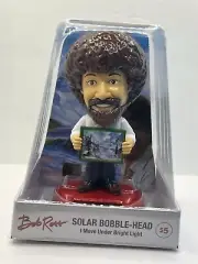 Artist BOB ROSS Solar Bobble-Head - I Move Under Bright Light Bobblehead NEW!