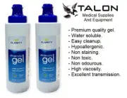 ULTRASOUND TENS GEL X2 250ml CLARITY ULTRASONIC CONDUCTIVE TRANSMISSION