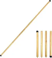 5.2 FT Portable Yoga Stick Natural Bamboo Posture Corrector Stick Stretch Stick Bamboo Yoga Bar for Gym, Office, Home or Fitness Room