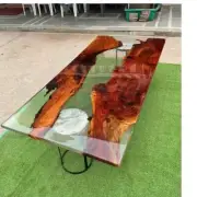 Epoxy wooden Tabletop, center Table Epoxy Resin River Table, Natural Wood Table