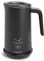 Instant 4-in-1 Electric Milk Frother, 295ml Automatic Hot and Cold for Latte, Cappuccinos, Macchiato, from The Makers of Instant Pot, Black