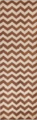 Chevron Style Gabbeh Runner Rug 3x10 Ft Handmade Modern Wool Carpet