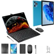 Android 13 Tablet 10.1 Inch Octa Core 8GB RAM 256GB ROM 12000mAh Battery HD Screen Keyboard Mouse Included Color Blue