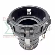 Sigma 4" IN Poly TypeC Camlock & Groove Hose Fitting Female Coupler x Hose Shank