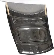 hood scoops for cars， Carbon Fiber Front Hood Bonnet Compatible For Porsche Taycan 19-22 Engine Cover(Double-sided carbon)