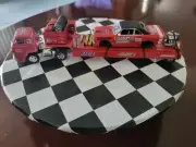 1966DODGE 1/64 SCALE L600 COE TRUCK DIORAMA DIECAST 69 DODGE DART GTX & TRAILER