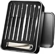 Manicure Set Nail Clippers 9 Piece Pedicure Manicure Kit Tools for Nail Cutter Kits Includes Cuticle Remover for Home Or Travel (Color : Silver)