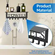 Pool Towel Racks with Shelf Wall Mount Pool Towel Holder Rack Pool Towel·~