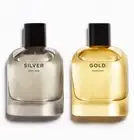 ZARA Silver + Gold 2 x 1.01 oz (30ml) / 2 x 2.71 oz (80ml) EDT Spray RETAIL BOX