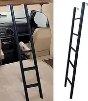 Metal RV Bunk Bed Ladder Replacement - 5 Steps, Adjustable Car Boat Loft Step Ladder, Space-Saving Twin Climb Ladders for Dorm, Library, Home