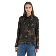 Replay Womens Printed Long Sleeve Floral Viscose Shirt Multi