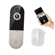 1080P Smart Wireless Video Doorbell Camera with Chime, AI Human Detection,