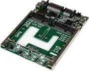 StarTech.com Dual mSATA SSD to 2.5-Inch SATA RAID Adapter Converter (25SAT22MSAT)