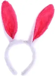 [OHPHCALL] Ears Hairbands Bunny Ears Adult Women’s Skirts Womens Hair Accessories Fluffy Bunny Headband Easter Bunny Costume Easter Decoration Makeup Headbands Women's Hat White Animal