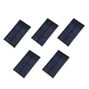 5 Pack 6V 1W 110mm x 60mm Mini Solar Panel Cell for DIY Electric Power Project