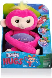Fingerlings HUGS - Bella (Pink) Advanced Interactive Plush Baby Monkey Pet