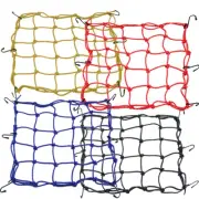 16"X16" Cargo Net Featuring 6 Adjustable Hooks & Tight for Motorcycle Bike