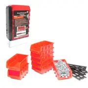 8 Stackable Storage Bins Plastic Container Organizer New 7795735140116
