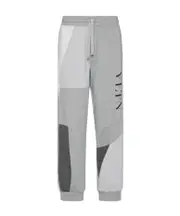 VLTN logo-print patchwork track pants M Gray