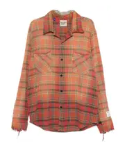 checkered shirt S,XL RED/BLACK