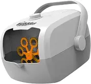 NAMOARLY 1PC Hand Held Automatic Bubble Maker Bubble Machine for Weddings and Parties Includes White Grey