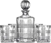 salt&pepper Bond Decanter & Tumbler Set - 5 Piece - Clear - Jugs Decanters Carafes Wedding Gifts