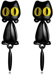 [Pichcppo] Cat Women Stud Earrings Jewellery,Handmade Earring for Mens And Womens
