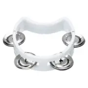 1pcs Tambourine, Jingle Bells Wrist Bells Hand Bell Musical, White