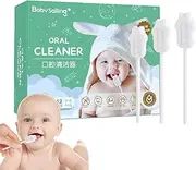 Baby Tongue Cleaner Gauze - 42, Soft Gauze, White, Ergonomic, Hygienic, Gentle | Individually Packaged Care, Wet Dry Use, Milk Teeth Cleaner, Infant Tongue Brush, Safe Mouth Cleaning