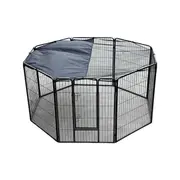 YES4PETS 120 cm Heavy Duty Pet Dog Cat Rabbit Exercise Playpen Puppy Rabbit Fence With Cover