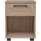 Bedside Table Oak Lamp Side Nightstand Storage Drawer Bedroom Wood