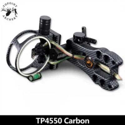 Topoint Compound Bow SIGHT 5-PIN FIBRE OPTIC SIGHT FOR COMPOUND BOW LED LIGHT