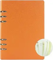 A5 Binder Ruled Notebook Executive Origaniser Refillable Planner Round Ring Binder Leather Cover Notepad